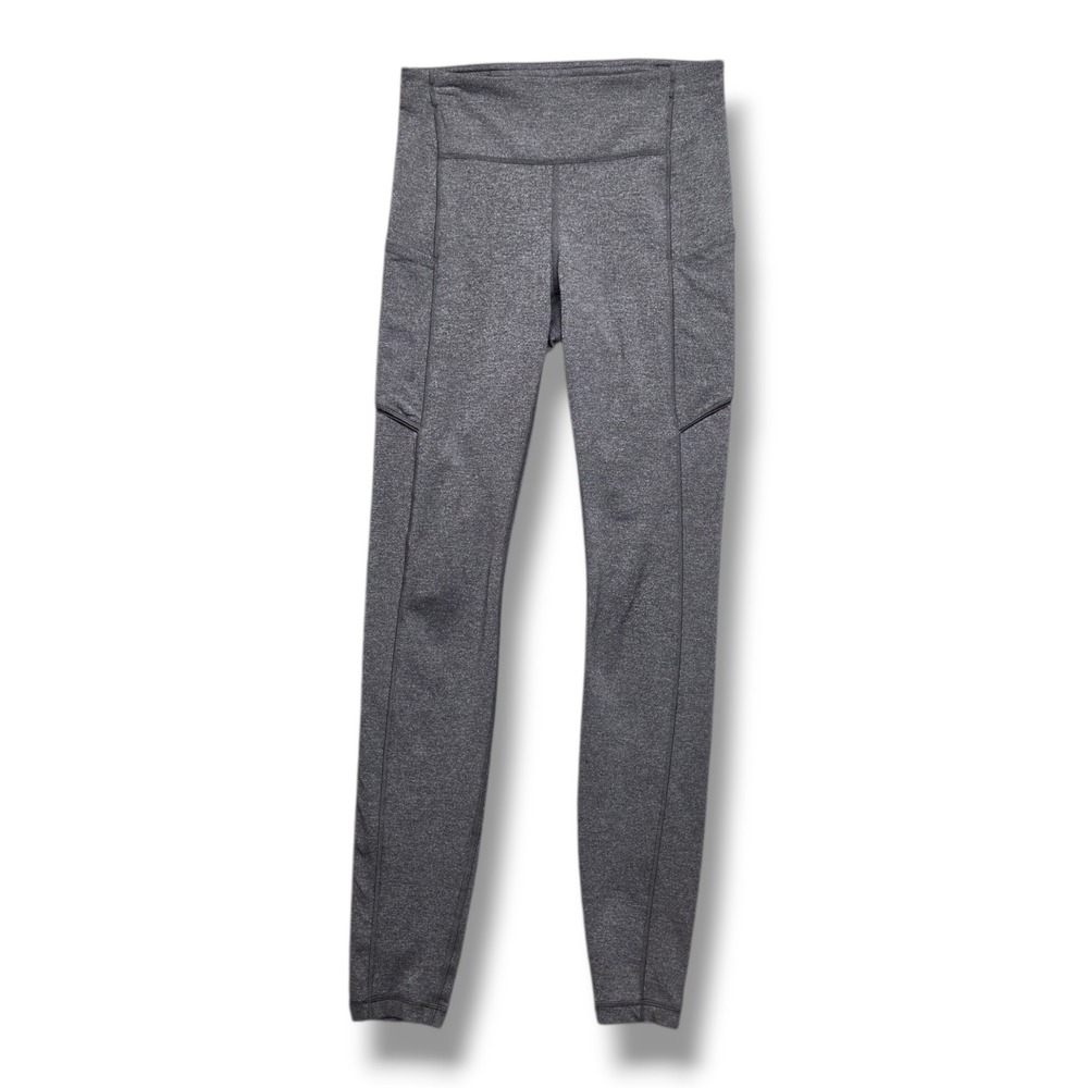 Lululemon Fast & Free 7/8 Tight II Womens 4 Non-Reflective Nulux W5BXMS Gray